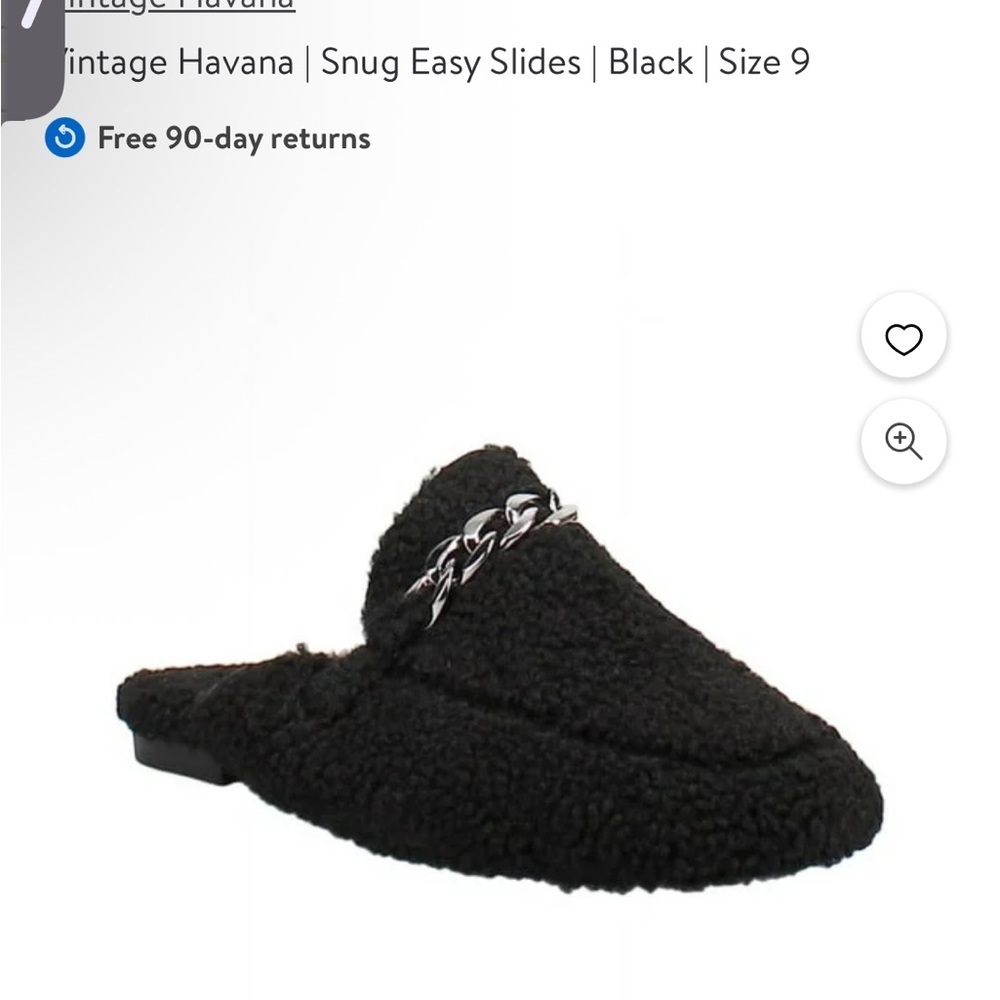 Vintage Havana Black Textured Loafers with Chain - Picture 3 of 8